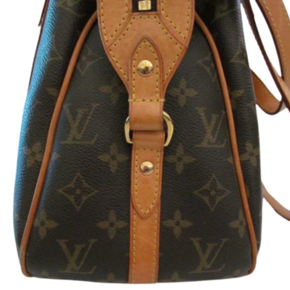 LOUIS VUITTON STRESA MONOGRAM + VACHETTA LEATHER DISCONTINUED LV HANDBAG - Picture 5 of 15